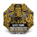 Aotearoa Iwi Ngāti Tama ki Te Waipounamu Trust Umbrella Maori Wharenui House Tribal Pattern