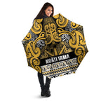 Aotearoa Iwi Ngāti Tama ki Te Waipounamu Trust Umbrella Maori Wharenui House Tribal Pattern