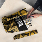 Aotearoa Iwi Ngāti Tama ki Te Waipounamu Trust Umbrella Maori Wharenui House Tribal Pattern