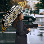 Aotearoa Iwi Ngāti Tama ki Te Waipounamu Trust Umbrella Maori Wharenui House Tribal Pattern