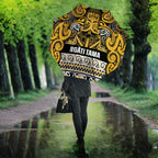 Aotearoa Iwi Ngāti Tama ki Te Waipounamu Trust Umbrella Maori Wharenui House Tribal Pattern