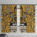 Aotearoa Iwi Ngāti Tama ki Te Waipounamu Trust Window Curtain Maori Wharenui House Tribal Pattern