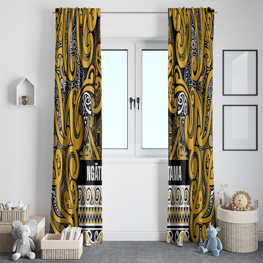Aotearoa Iwi Ngāti Tama ki Te Waipounamu Trust Window Curtain Maori Wharenui House Tribal Pattern