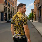 Aotearoa Iwi Ngāti Tama ki Te Waipounamu Trust Zipper Polo Shirt Maori Wharenui House Tribal Pattern