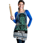 Aotearoa Iwi Ngati Mutunga Apron Maori Wharenui House Tribal Pattern