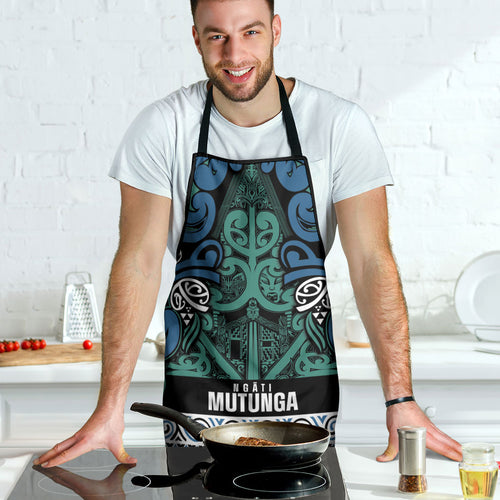 Aotearoa Iwi Ngati Mutunga Apron Maori Wharenui House Tribal Pattern