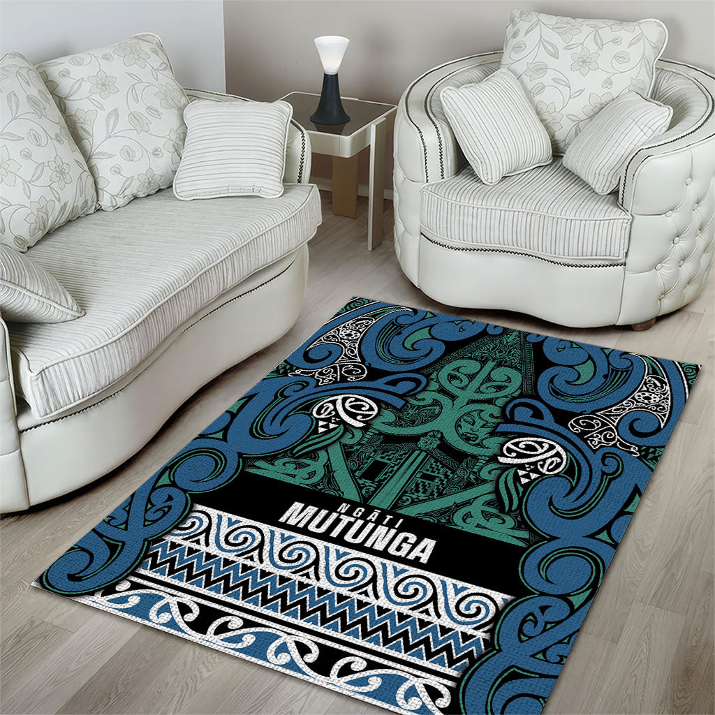 Aotearoa Iwi Ngati Mutunga Area Rug Maori Wharenui House Tribal Pattern