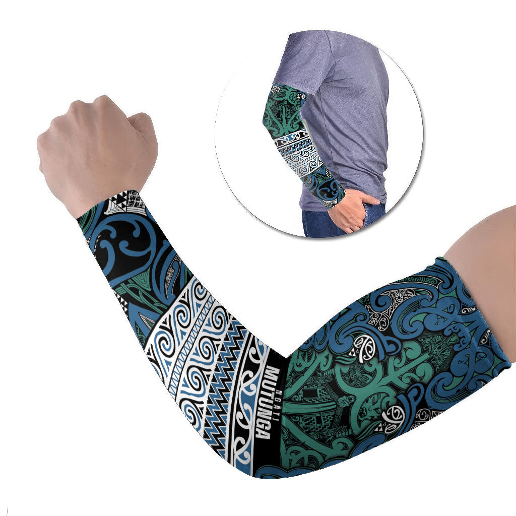 Aotearoa Iwi Ngati Mutunga Arm Sleeves Maori Wharenui House Tribal Pattern