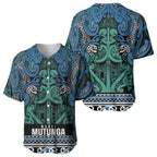 Aotearoa Iwi Ngati Mutunga Baseball Jersey Maori Wharenui House Tribal Pattern