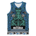 Aotearoa Iwi Ngati Mutunga Basketball Jersey Maori Wharenui House Tribal Pattern