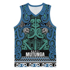 Aotearoa Iwi Ngati Mutunga Basketball Jersey Maori Wharenui House Tribal Pattern