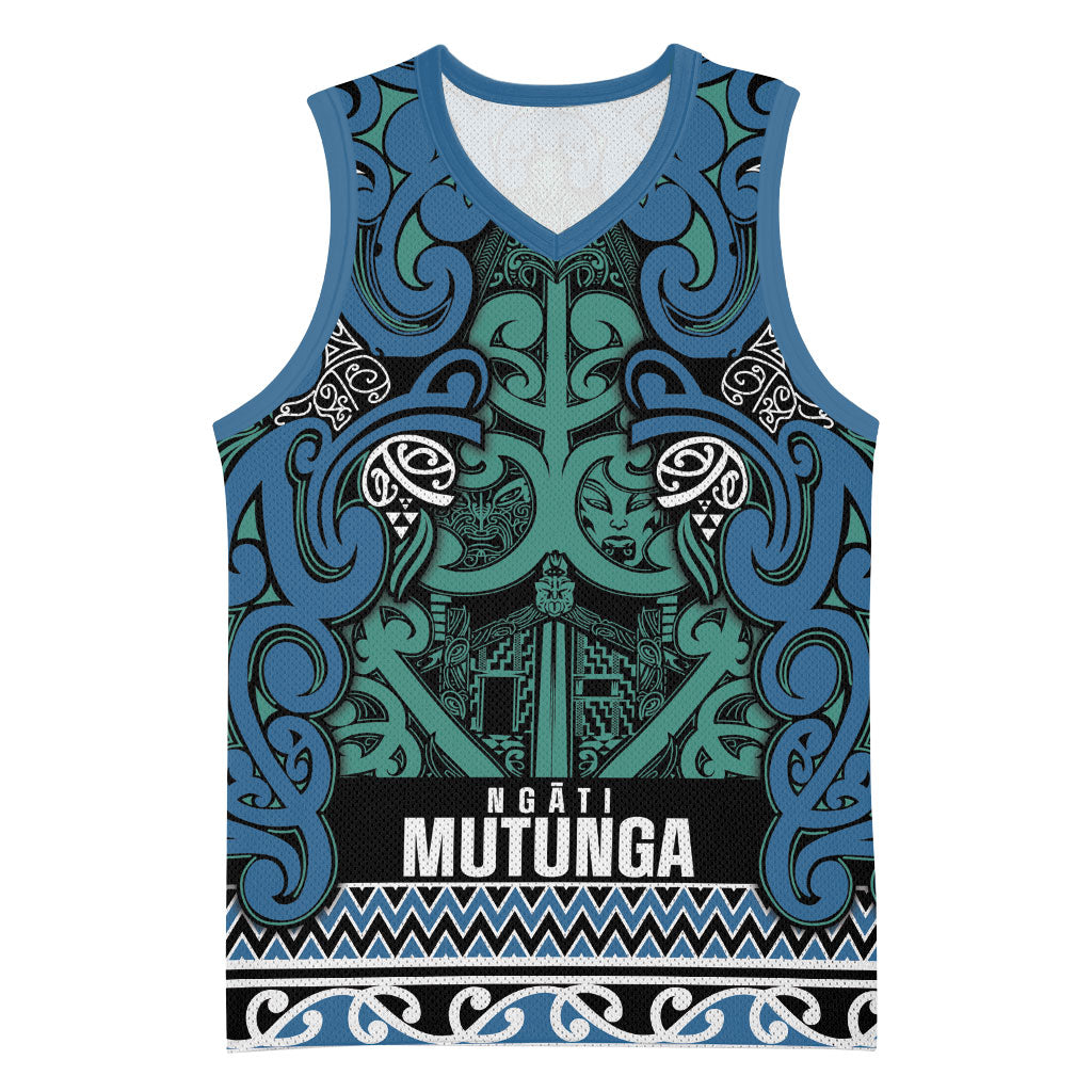 Aotearoa Iwi Ngati Mutunga Basketball Jersey Maori Wharenui House Tribal Pattern