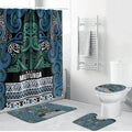 Aotearoa Iwi Ngati Mutunga Bathroom Set Maori Wharenui House Tribal Pattern