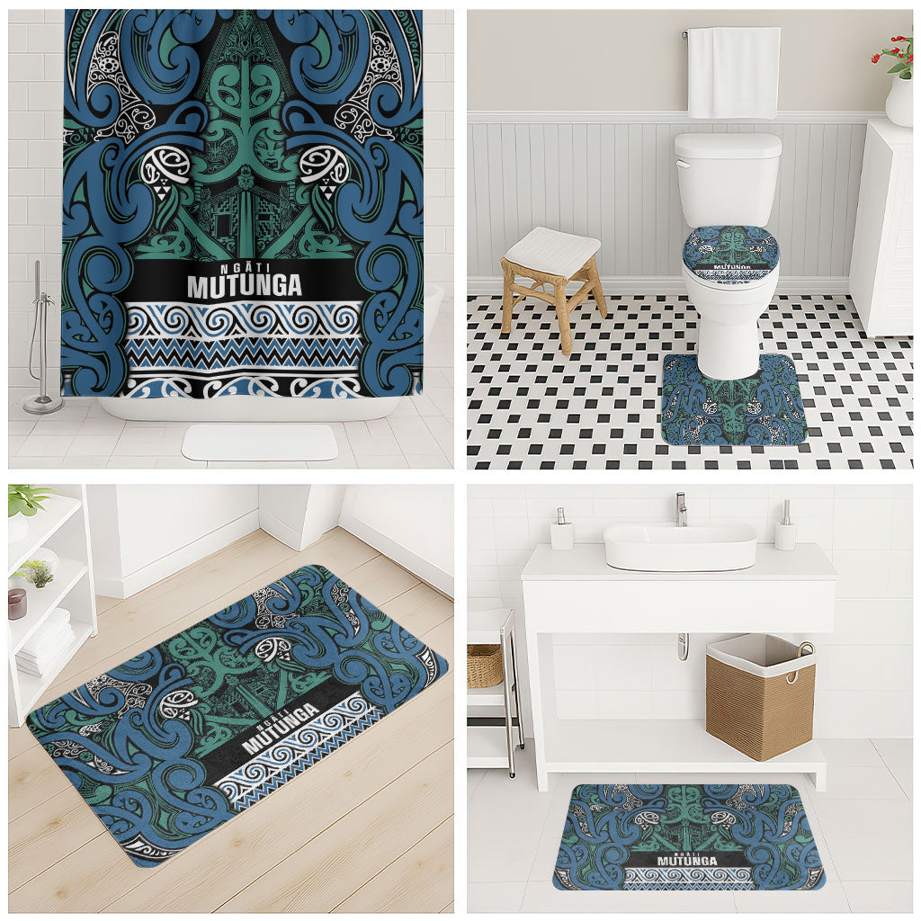 Aotearoa Iwi Ngati Mutunga Bathroom Set Maori Wharenui House Tribal Pattern