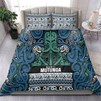 Aotearoa Iwi Ngati Mutunga Bedding Set Maori Wharenui House Tribal Pattern
