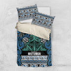 Aotearoa Iwi Ngati Mutunga Bedding Set Maori Wharenui House Tribal Pattern