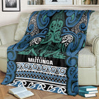 Aotearoa Iwi Ngati Mutunga Blanket Maori Wharenui House Tribal Pattern