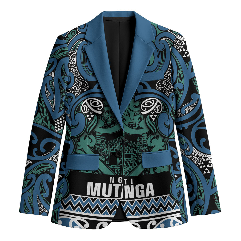 Aotearoa Iwi Ngati Mutunga Blazer Maori Wharenui House Tribal Pattern