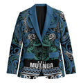 Aotearoa Iwi Ngati Mutunga Blazer Maori Wharenui House Tribal Pattern