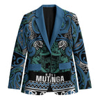 Aotearoa Iwi Ngati Mutunga Blazer Maori Wharenui House Tribal Pattern