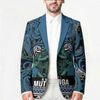 Aotearoa Iwi Ngati Mutunga Blazer Maori Wharenui House Tribal Pattern