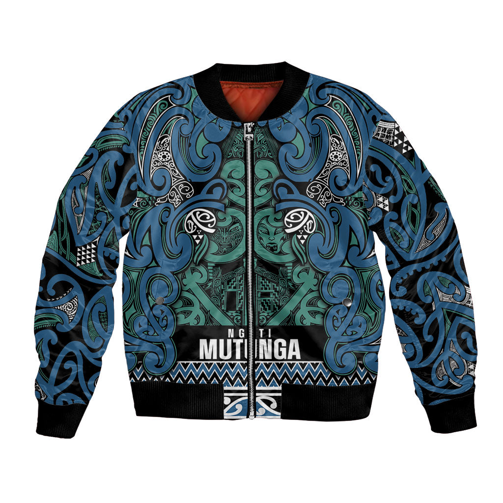 Aotearoa Iwi Ngati Mutunga Bomber Jacket Maori Wharenui House Tribal Pattern