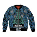 Aotearoa Iwi Ngati Mutunga Bomber Jacket Maori Wharenui House Tribal Pattern