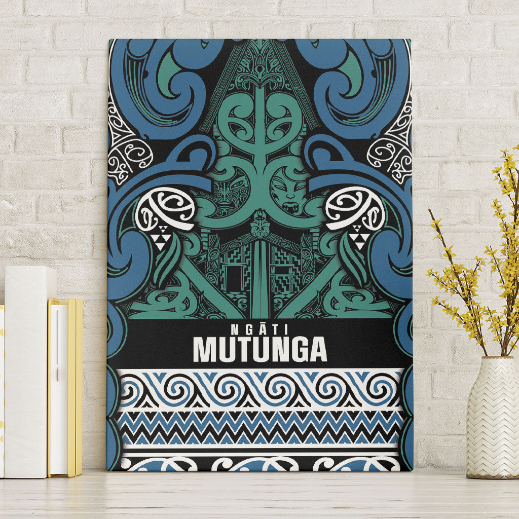 Aotearoa Iwi Ngati Mutunga Canvas Wall Art Maori Wharenui House Tribal Pattern