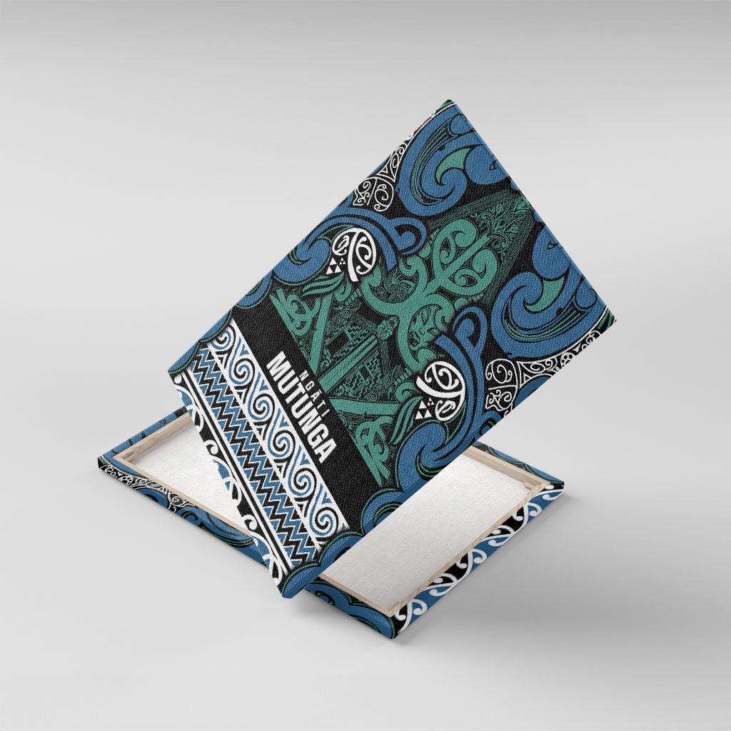 Aotearoa Iwi Ngati Mutunga Canvas Wall Art Maori Wharenui House Tribal Pattern