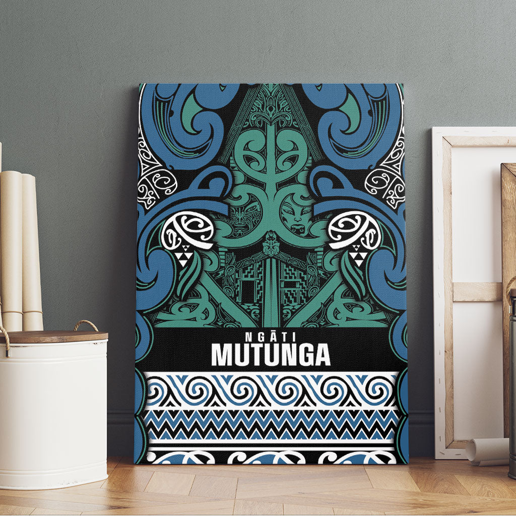 Aotearoa Iwi Ngati Mutunga Canvas Wall Art Maori Wharenui House Tribal Pattern