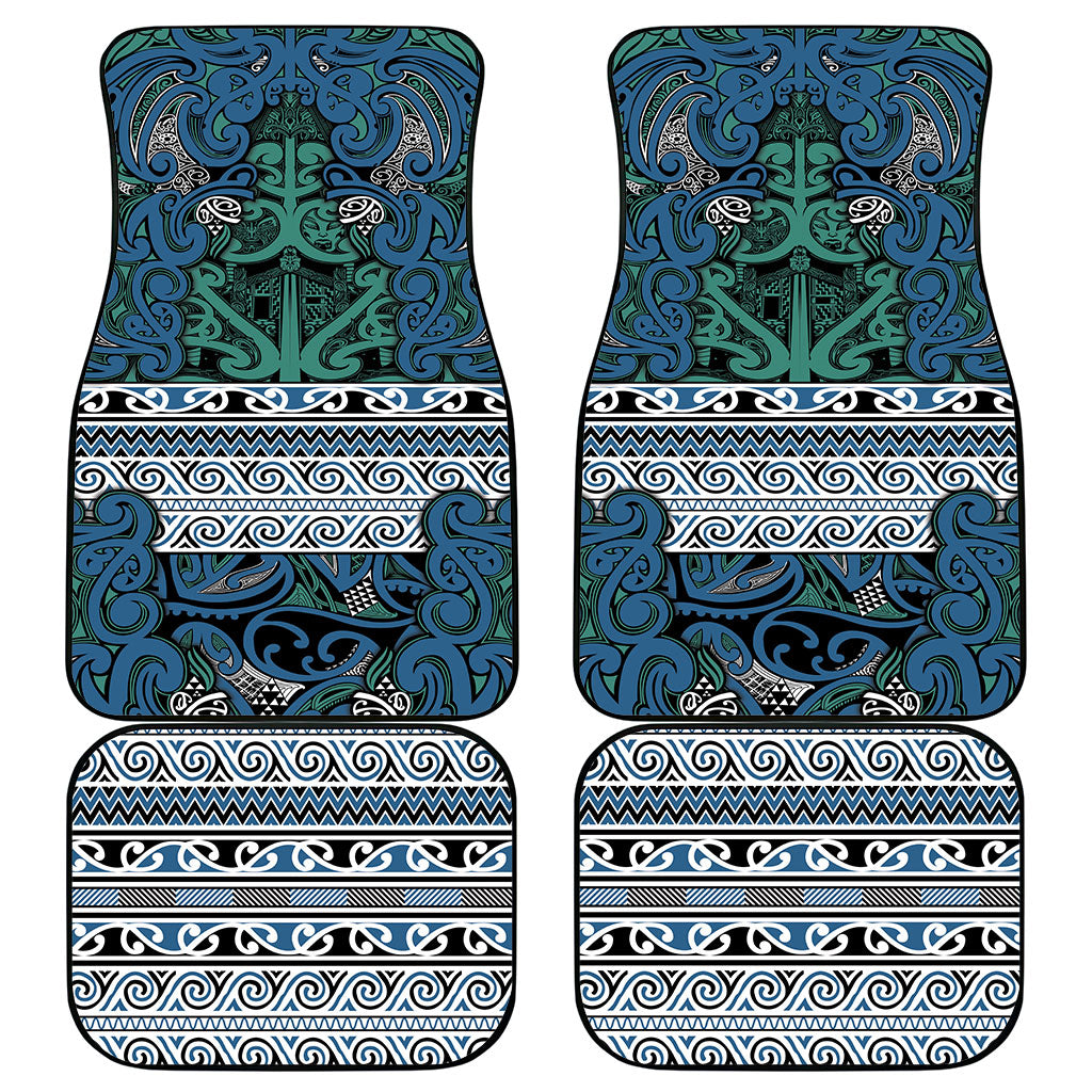 Aotearoa Iwi Ngati Mutunga Car Mats Maori Wharenui House Tribal Pattern