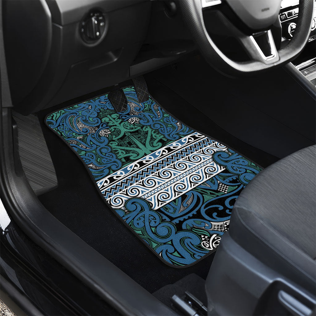 Aotearoa Iwi Ngati Mutunga Car Mats Maori Wharenui House Tribal Pattern