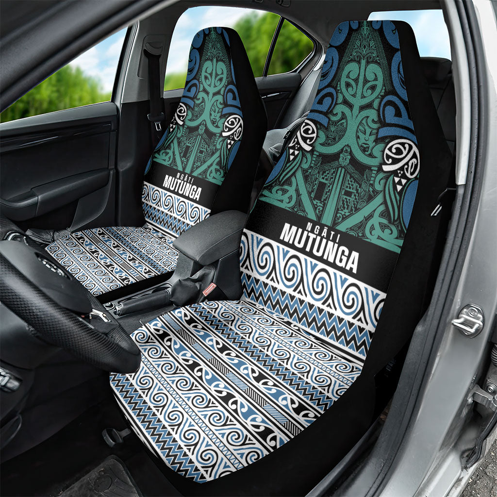 Aotearoa Iwi Ngati Mutunga Car Seat Cover Maori Wharenui House Tribal Pattern