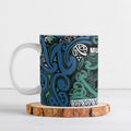 Aotearoa Iwi Ngati Mutunga Ceramic Mug Maori Wharenui House Tribal Pattern