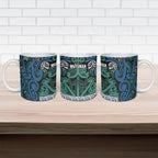 Aotearoa Iwi Ngati Mutunga Ceramic Mug Maori Wharenui House Tribal Pattern