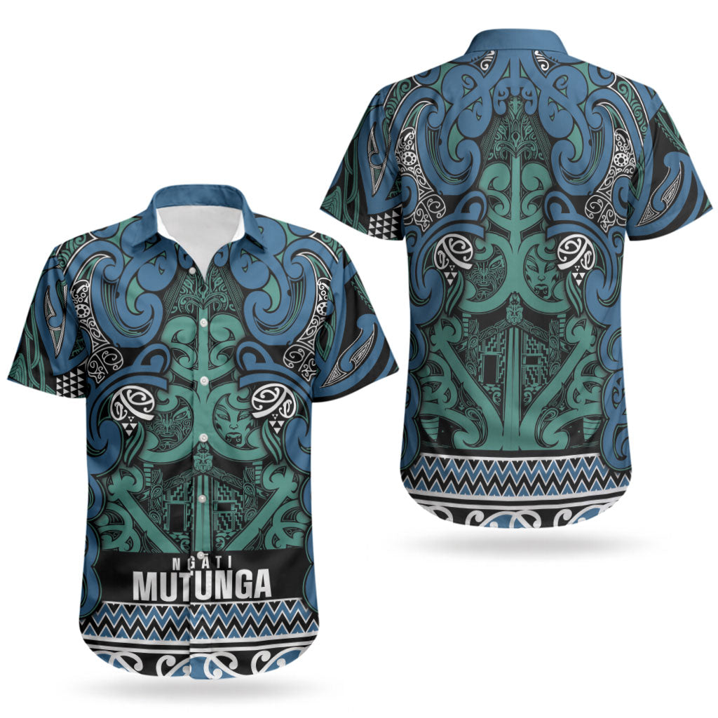Aotearoa Iwi Ngati Mutunga Couples Matching Summer Maxi Dress and Hawaiian Shirt Maori Wharenui House Tribal Pattern