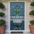Aotearoa Iwi Ngati Mutunga Door Cover Maori Wharenui House Tribal Pattern