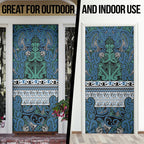 Aotearoa Iwi Ngati Mutunga Door Cover Maori Wharenui House Tribal Pattern