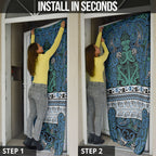 Aotearoa Iwi Ngati Mutunga Door Cover Maori Wharenui House Tribal Pattern