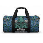 Aotearoa Iwi Ngati Mutunga Duffle Bag Maori Wharenui House Tribal Pattern