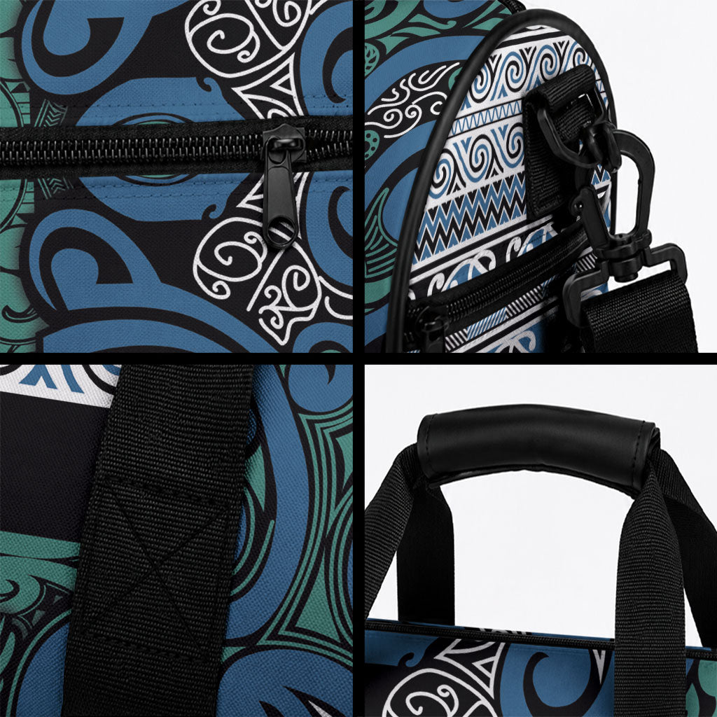 Aotearoa Iwi Ngati Mutunga Duffle Bag Maori Wharenui House Tribal Pattern