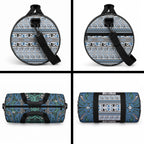 Aotearoa Iwi Ngati Mutunga Duffle Bag Maori Wharenui House Tribal Pattern