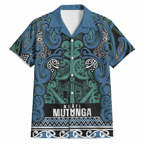 Aotearoa Iwi Ngati Mutunga Hawaiian Shirt Maori Wharenui House Tribal Pattern