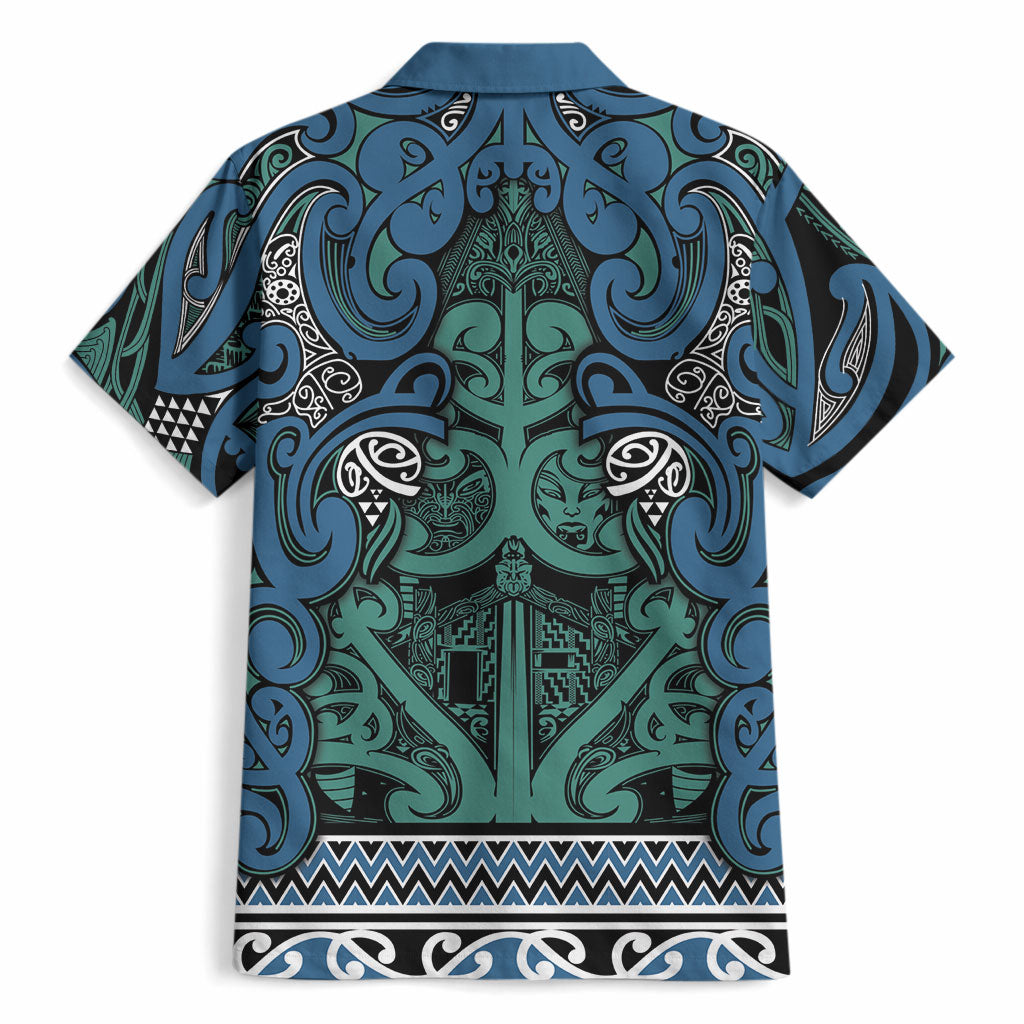 Aotearoa Iwi Ngati Mutunga Hawaiian Shirt Maori Wharenui House Tribal Pattern