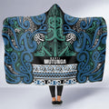 Aotearoa Iwi Ngati Mutunga Hooded Blanket Maori Wharenui House Tribal Pattern