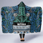 Aotearoa Iwi Ngati Mutunga Hooded Blanket Maori Wharenui House Tribal Pattern