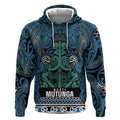 Aotearoa Iwi Ngati Mutunga Hoodie Maori Wharenui House Tribal Pattern