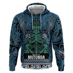 Aotearoa Iwi Ngati Mutunga Hoodie Maori Wharenui House Tribal Pattern