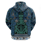 Aotearoa Iwi Ngati Mutunga Hoodie Maori Wharenui House Tribal Pattern