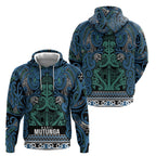 Aotearoa Iwi Ngati Mutunga Hoodie Maori Wharenui House Tribal Pattern